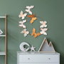 Wallity Butterflies - 3 Escultura de Pared Multicolor